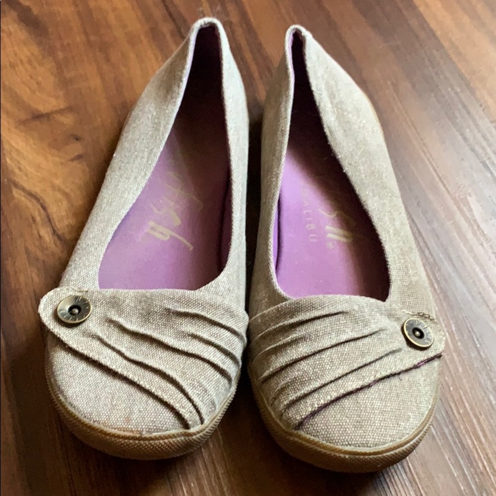 Blowfish brown canvas flats